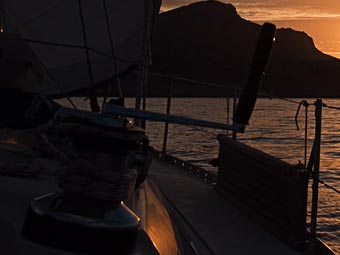 Entspannen auf Deck der SY Yavas Yavas